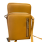 Mustard yellow Crossbody Wallet with two zippered compartments and a front zip pocket. Available in small size.
