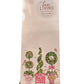 The Luxe Skinny Pad Pink Enchanted Boxwood Topiaries: 25 lined card stock sheets, topiary designs, each 3.5"x8.5".