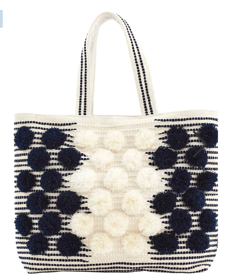 Handloom Pom Tote