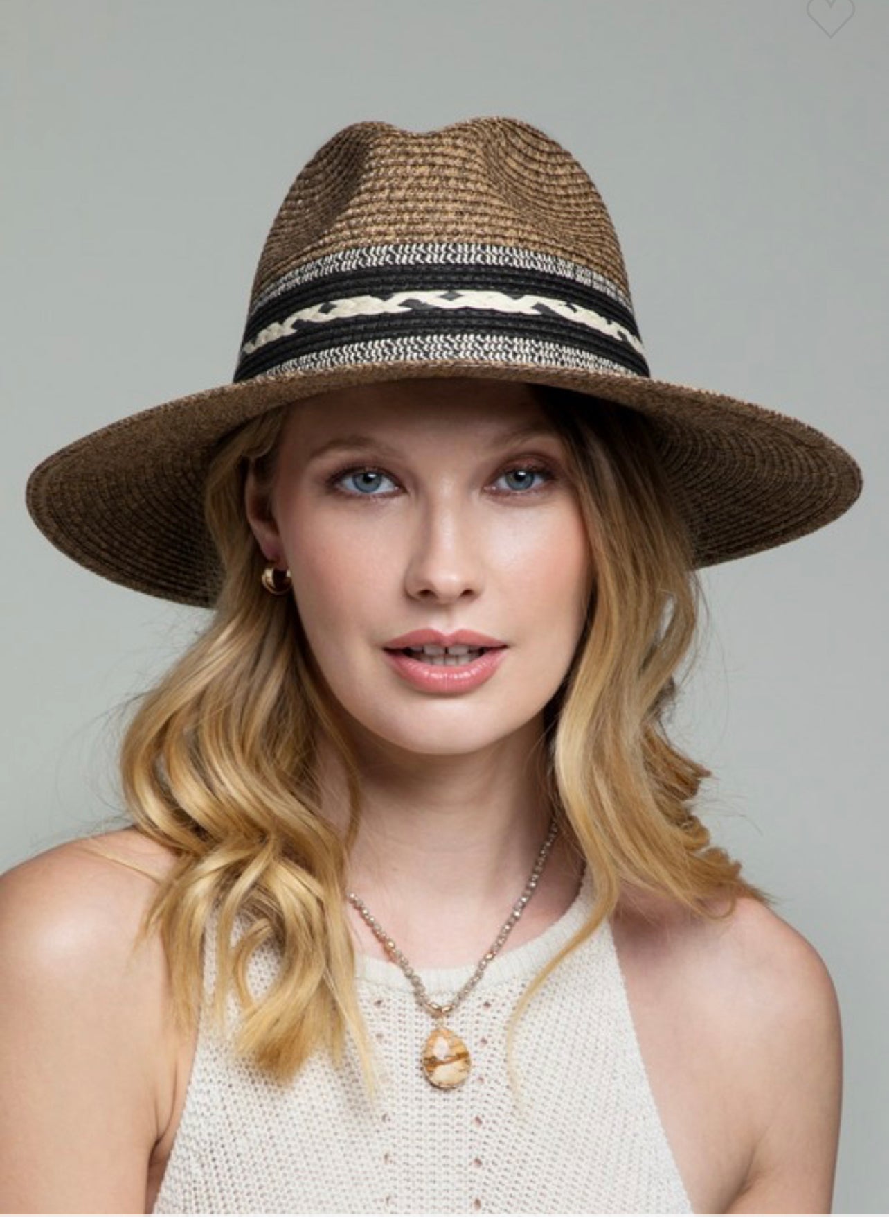 Braided Trim Panama Hat