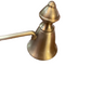 The Lights Out Brass Candle Snuffer by Two's Company with a conical top and side handle; available in multiple sizes.