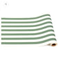 Dark Green Classic Stripe Runner KP477 with alternating dark green and white stripes. Sizes available: 2x6, 2x8, 2x10 feet.