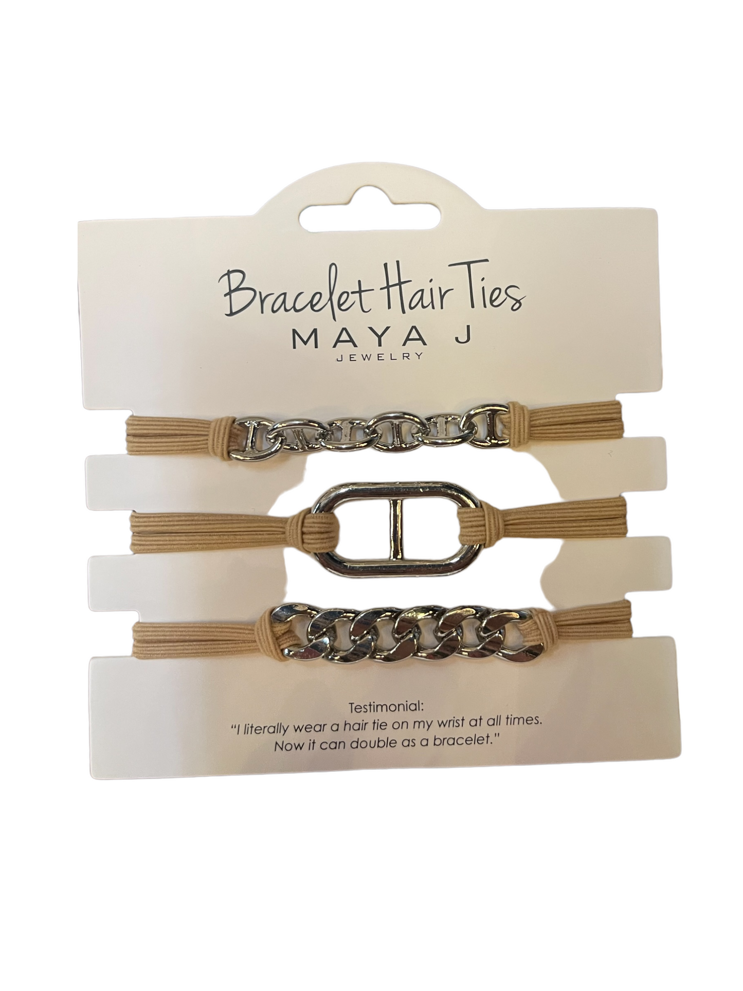 Maya J Bracelet Hair Ties Package