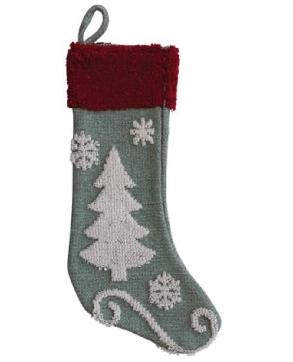 Cotton Knit Chenille Stocking