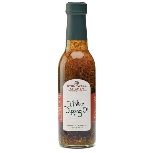 Stonewall Kitchen Italian Dipping Oil, herb-infused olive oil, green cap, 8 oz (237 ml), gluten free, non-GMO.