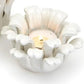 White Succulents Tea light Candleholders