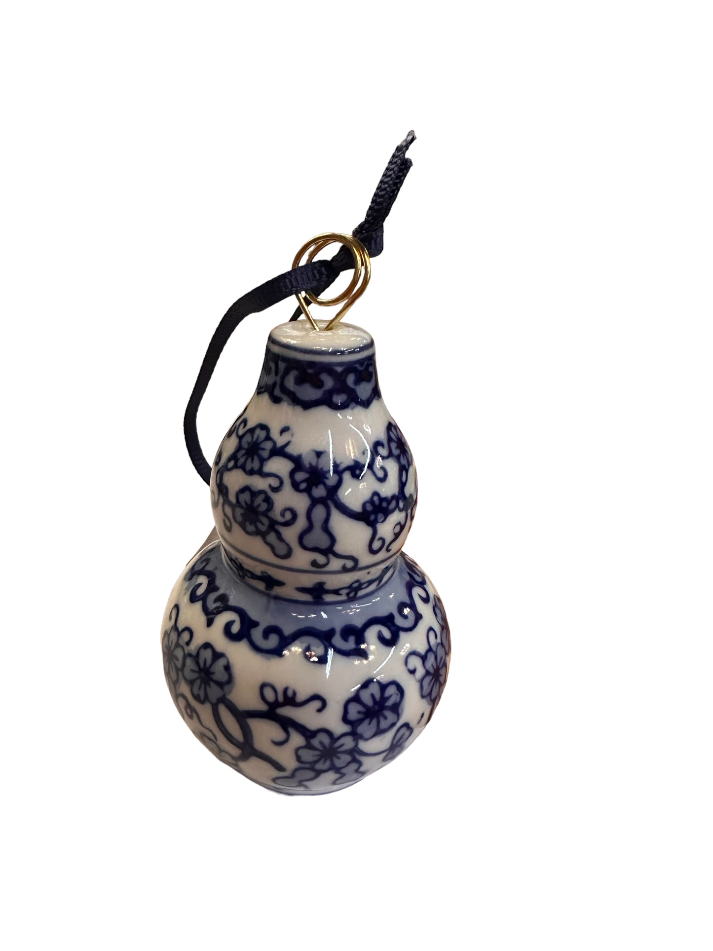 Chinoiseries Blue & White Hand Painted Ornament