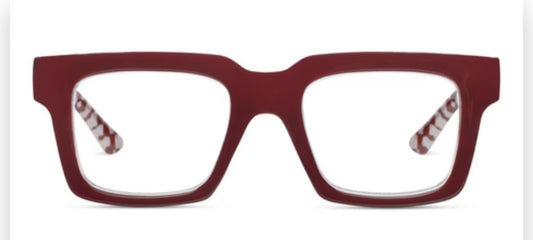 Louie Dark Red/Check