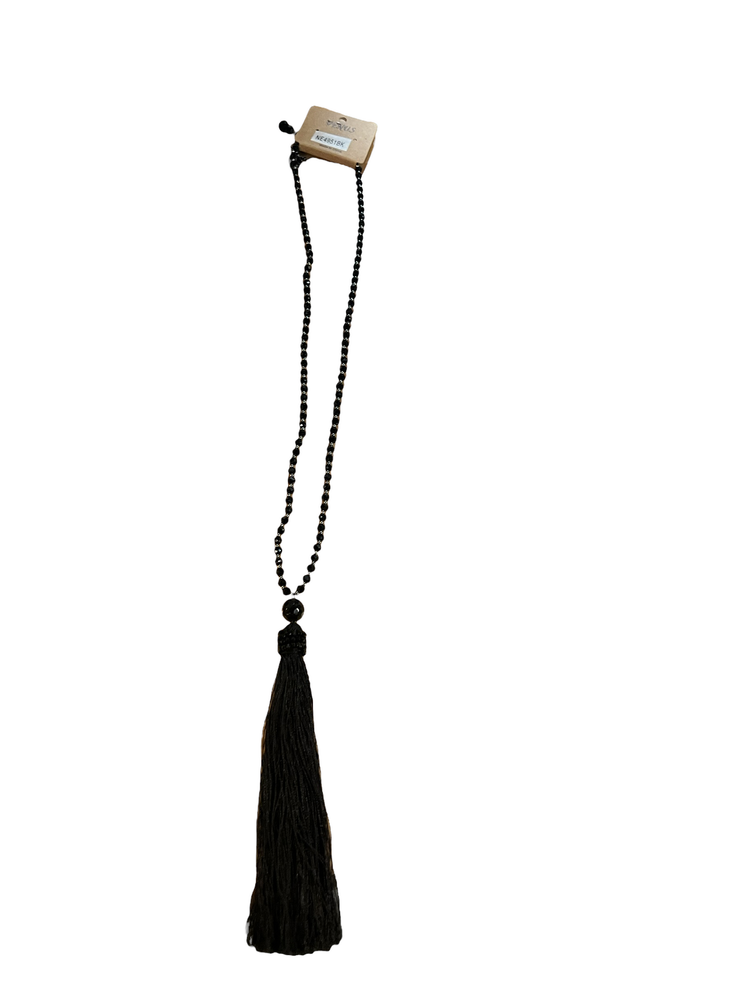 Black Tassel Necklace