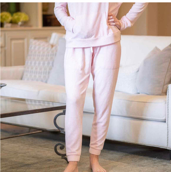 Light Pink Brushed Hacci Jogger