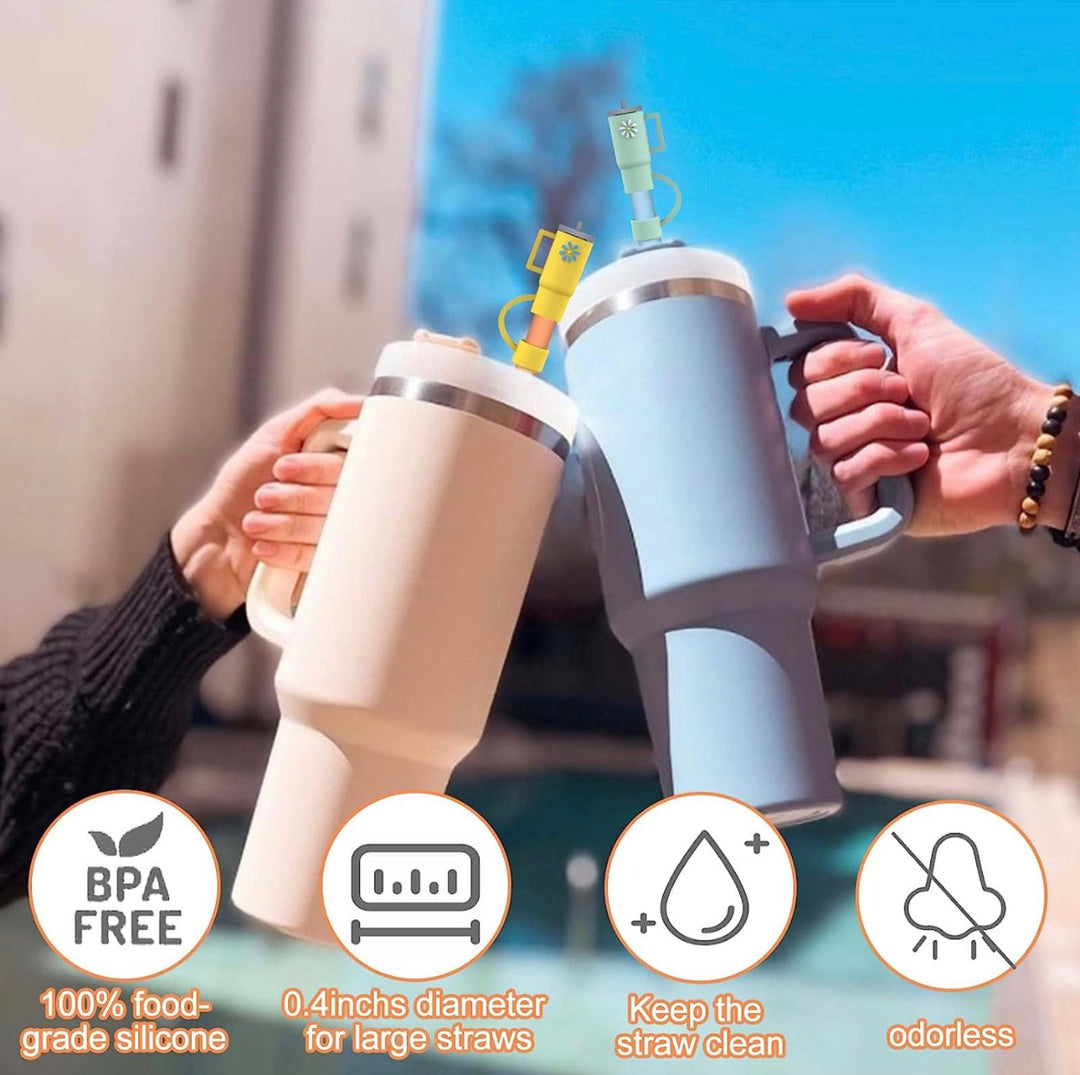 The Reusable Straw Cover Caps are perfect for outdoor use. These caps are BPA-free, ensuring safety when consuming your favorite beverages. They feature a large straw diameter to accommodate any kind of drink. The cap ensures straw cleanness and avoids the accumulation of unwanted residues that may cause odor, promising a fresh sip every time. Available sizes range to fit multiple standard drinking straw widths.
