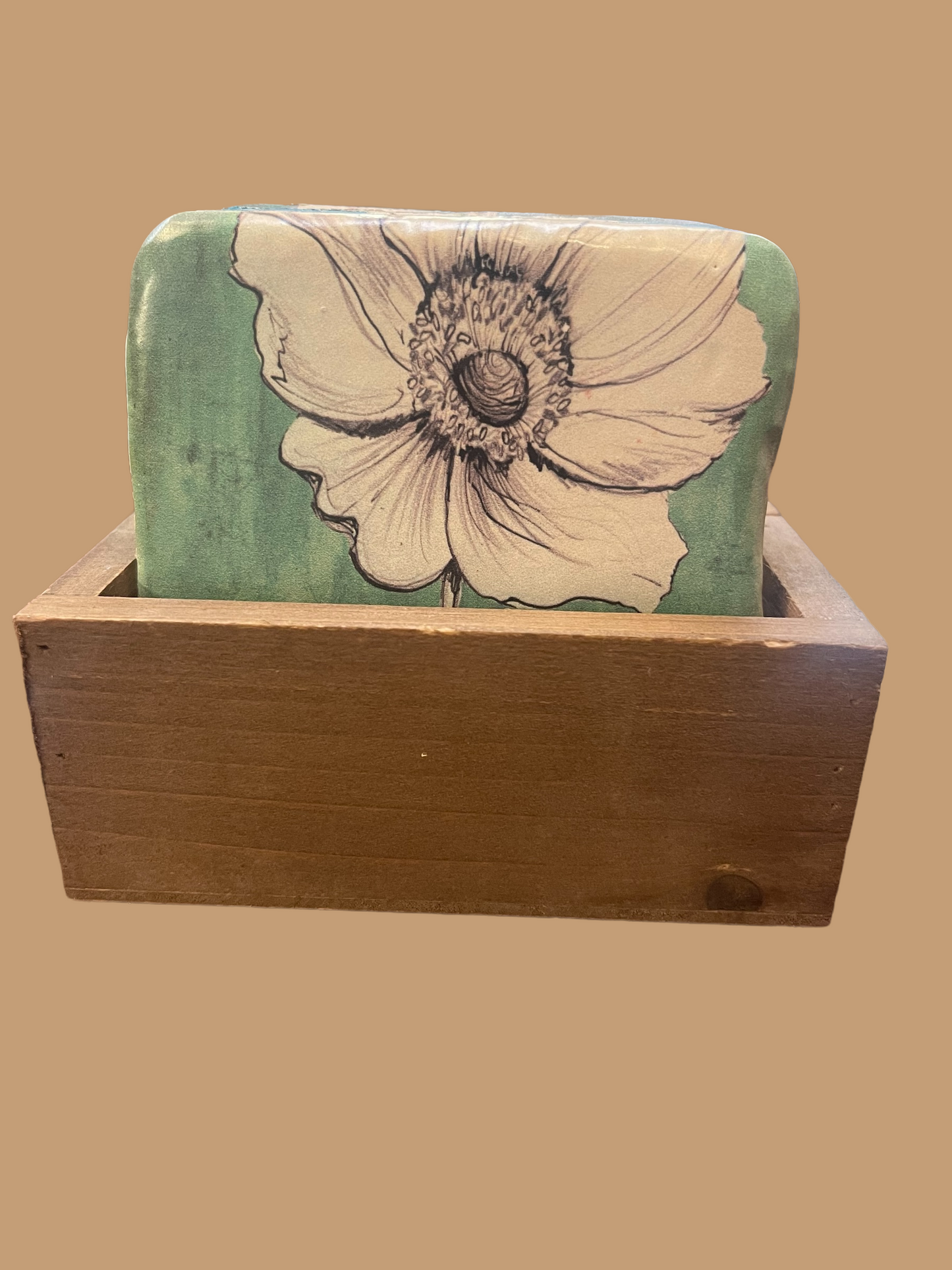 Secret Garden Coasters with Wood Box