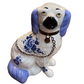 Blue and White Staffordshire Dogs