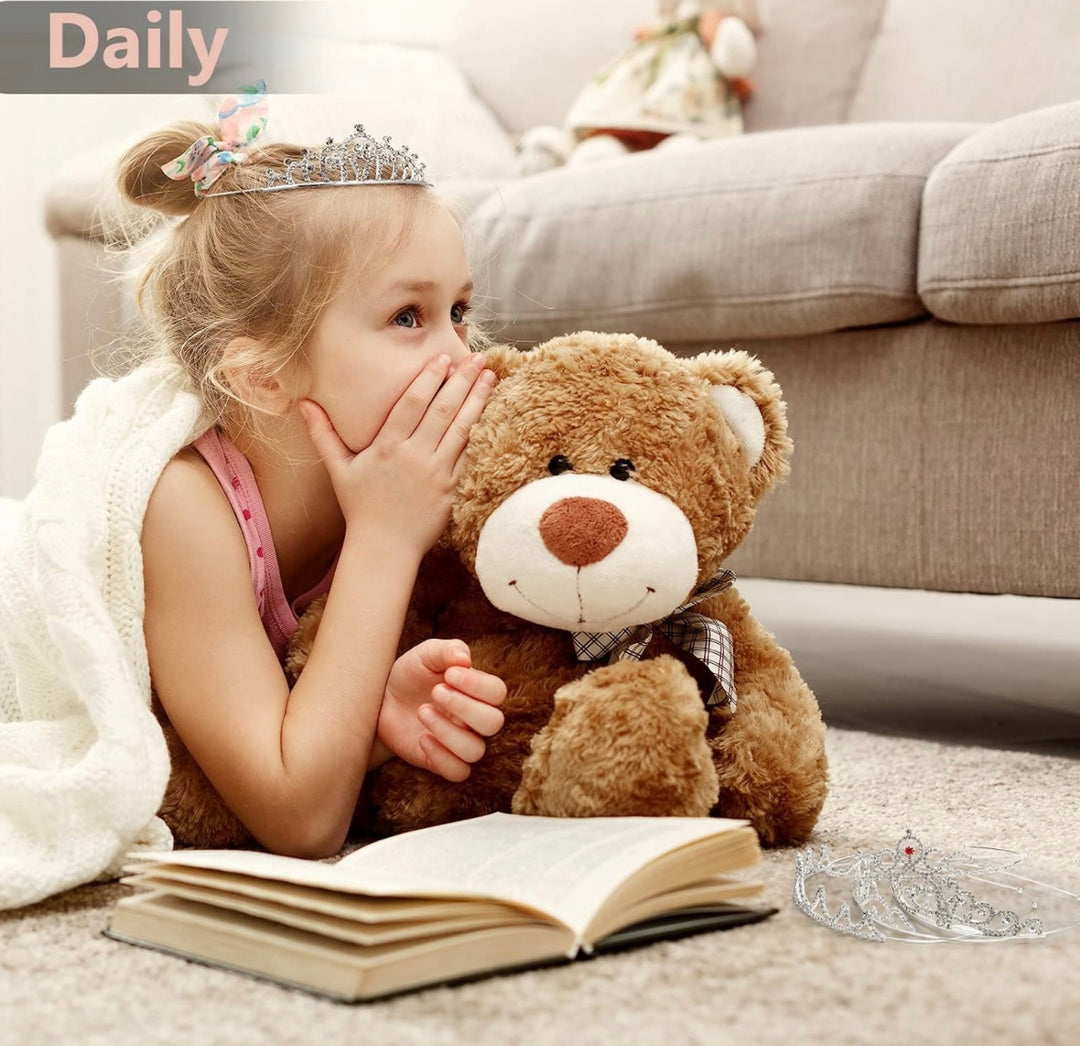 Children’s Rhinestone Crown shown on floor; available in multiple sizes; “Daily” text at top left.
