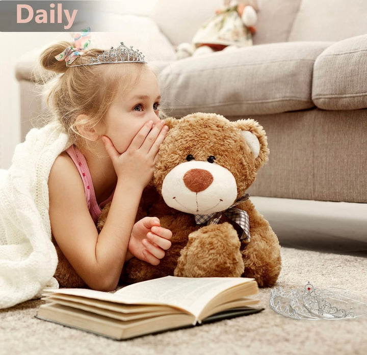 Children’s Rhinestone Crown shown on floor; available in multiple sizes; “Daily” text at top left.