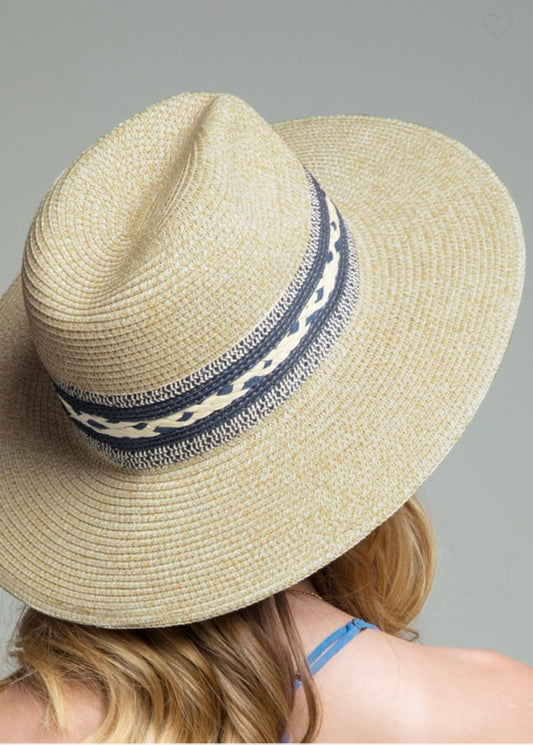 Braided Trim Panama Hat