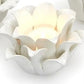 White Succulents Tea light Candleholders