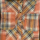 Plaid Rust Mix Mineral Wash Top