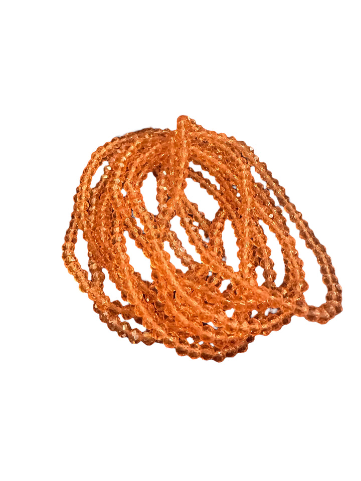 Glass Beaded Strand Bracelet with interlocking oval links. Available sizes: Small, Medium, Large.