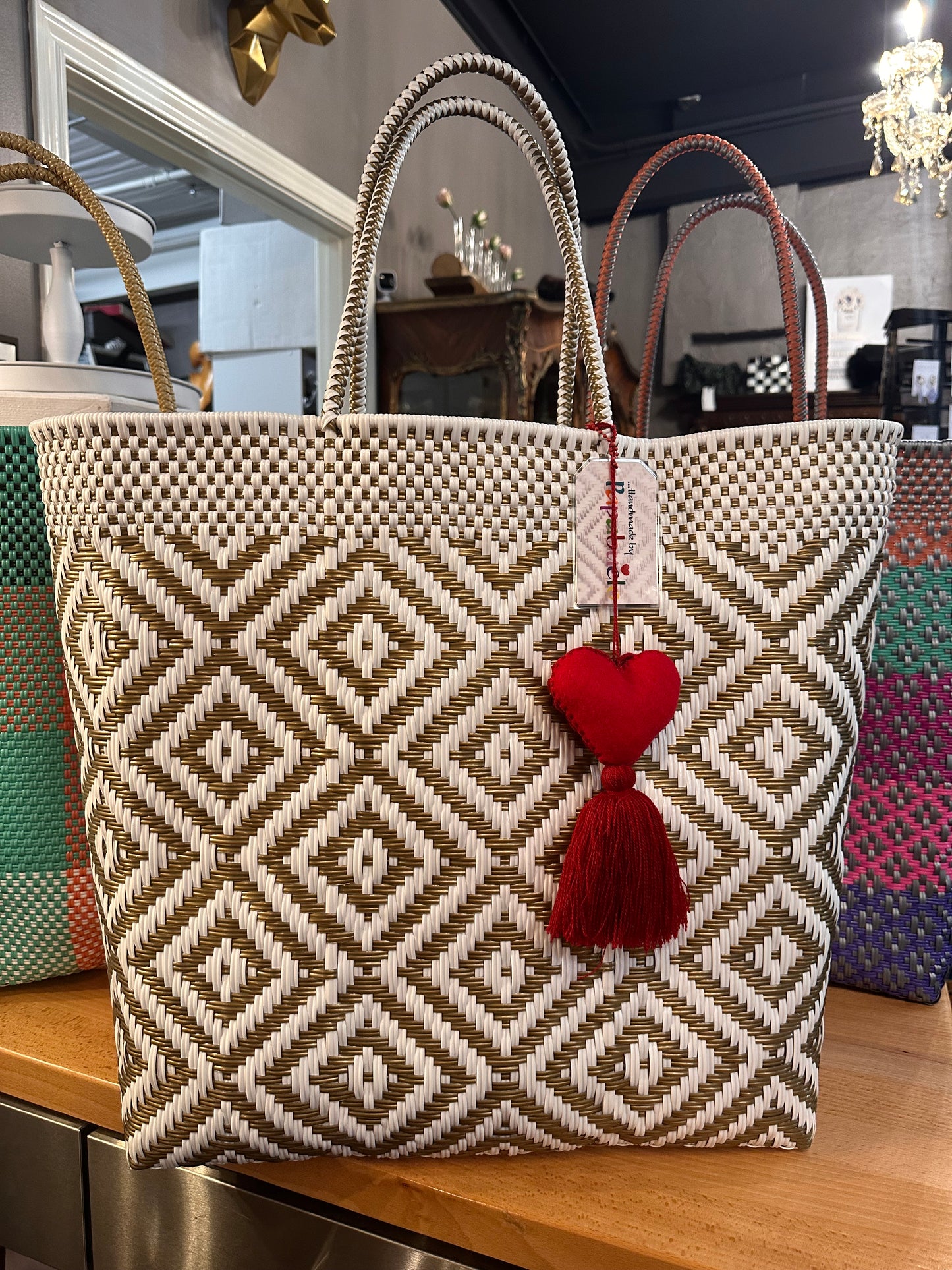 Hand Woven Totes with Tassel