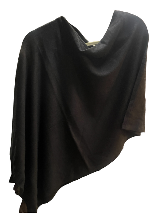 Faux Cashmere Poncho