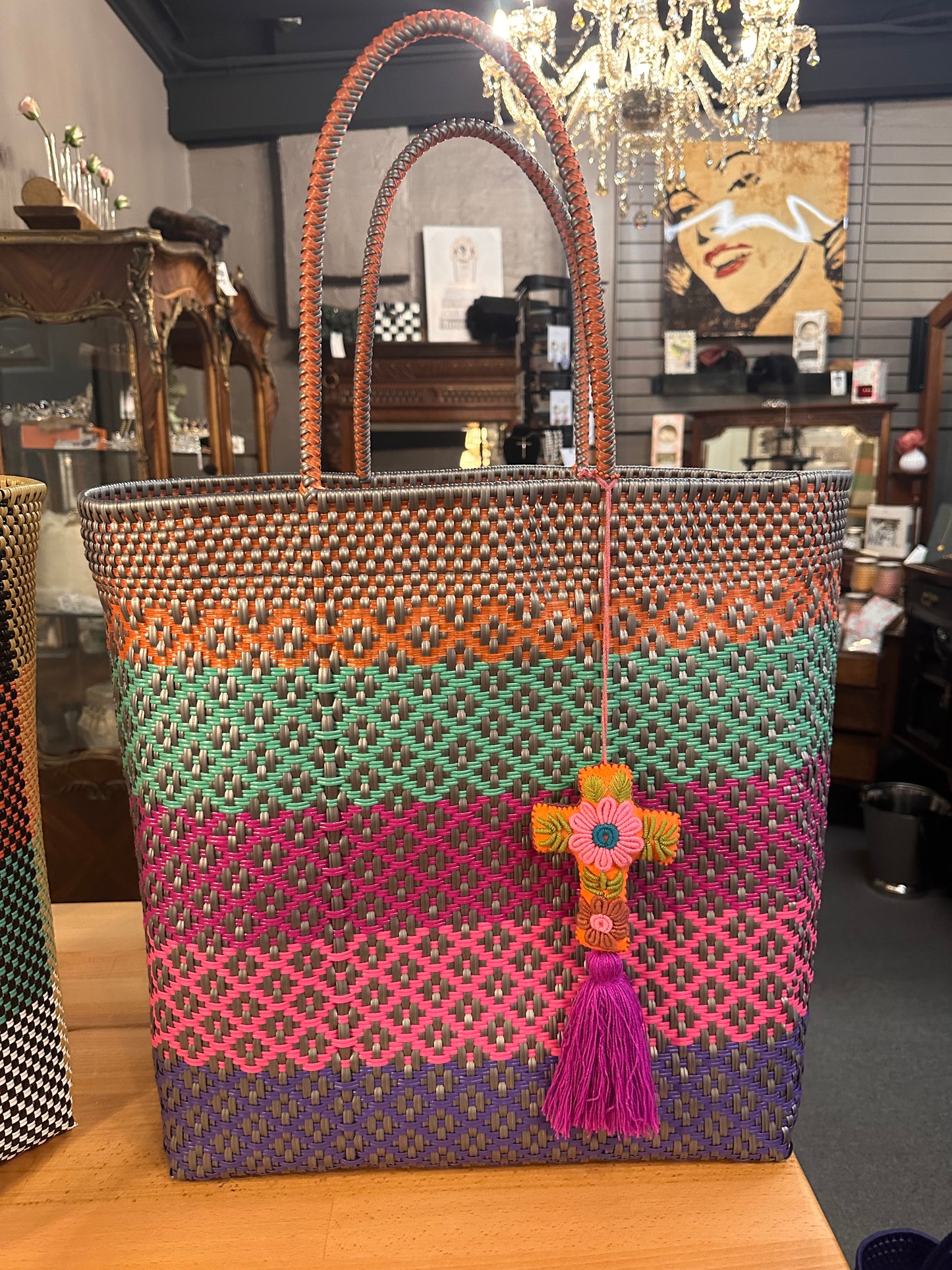 Hand Woven Totes with Tassel