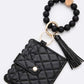 Beaded  Wristlet Wallet with Tassel