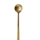 Brass Spoon, Antique Finish, round bowl, straight handle. Available in 5", 7", and 9" sizes.