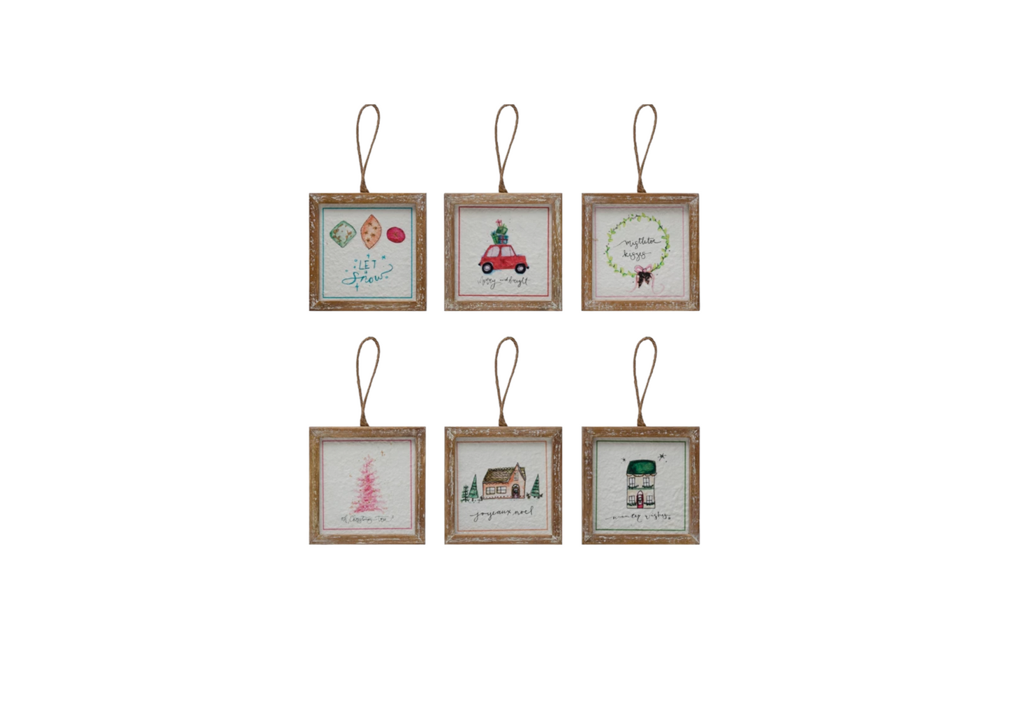 Wood Frame Ornaments