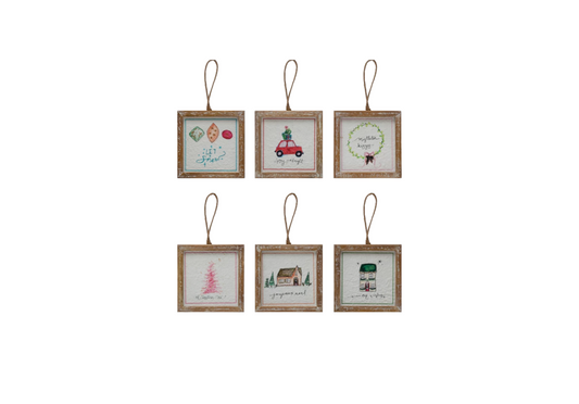 Wood Frame Ornaments