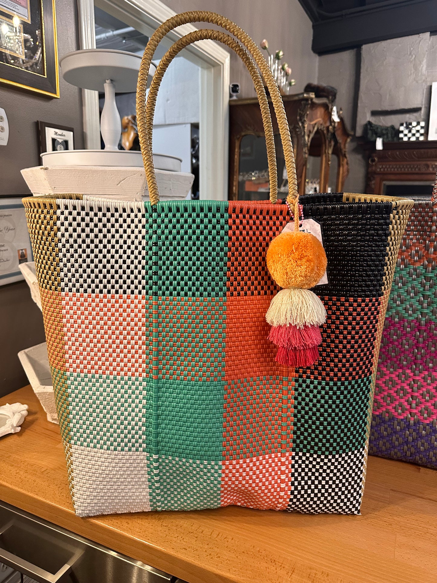 Hand Woven Totes with Tassel